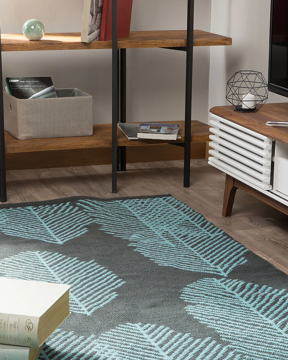 Säilytys<Beliani Kirjahylly 4 Hyllya Tumma Puu Compton