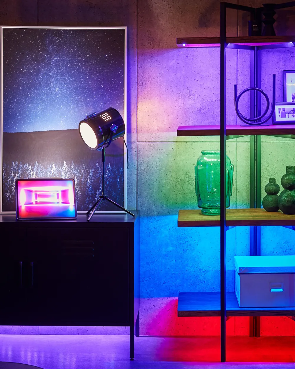 Säilytys<Beliani Kirjahylly 4 Hyllya Tumma Puu Compton