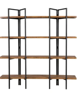 Säilytys<Beliani Kirjahylly 4 Hyllya Tumma Puu Compton