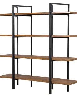 Säilytys<Beliani Kirjahylly 4 Hyllya Tumma Puu Compton