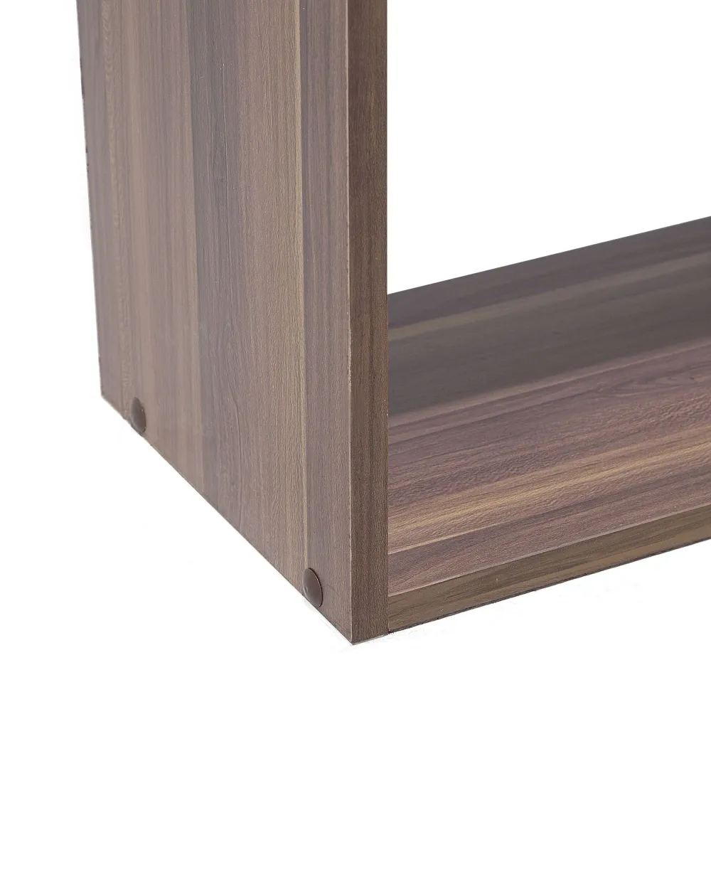 Discount Beliani Kirjahylly 5 Hyllya Tumma Puu/Valkoinen Orilla