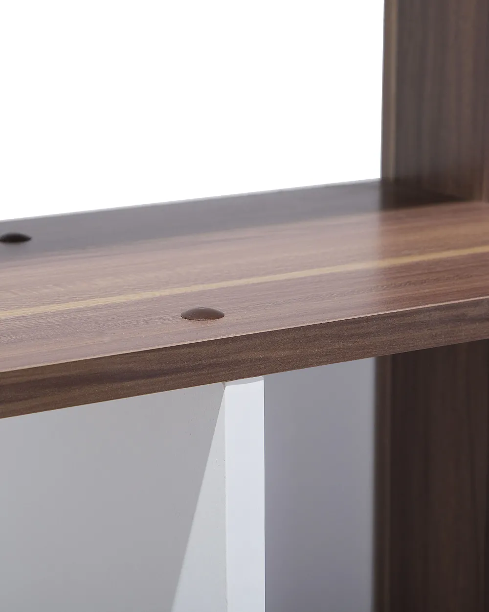 Discount Beliani Kirjahylly 5 Hyllya Tumma Puu/Valkoinen Orilla