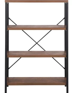 Säilytys<Beliani Kirjahylly 3 Hyllya Tumma Puu Brisbane