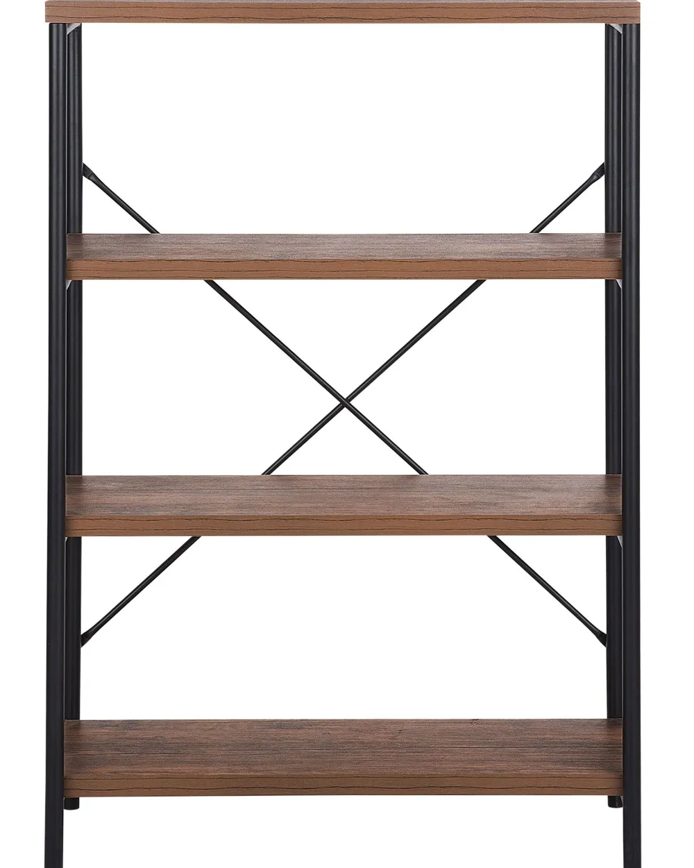 Säilytys<Beliani Kirjahylly 3 Hyllya Tumma Puu Brisbane