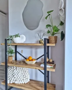 Säilytys<Beliani Kirjahylly 3 Hyllya Vaalea Puu Timber