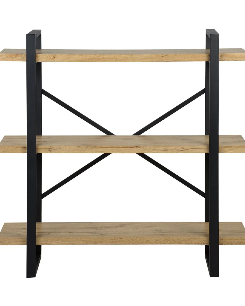 Säilytys<Beliani Kirjahylly 3 Hyllya Vaalea Puu Timber