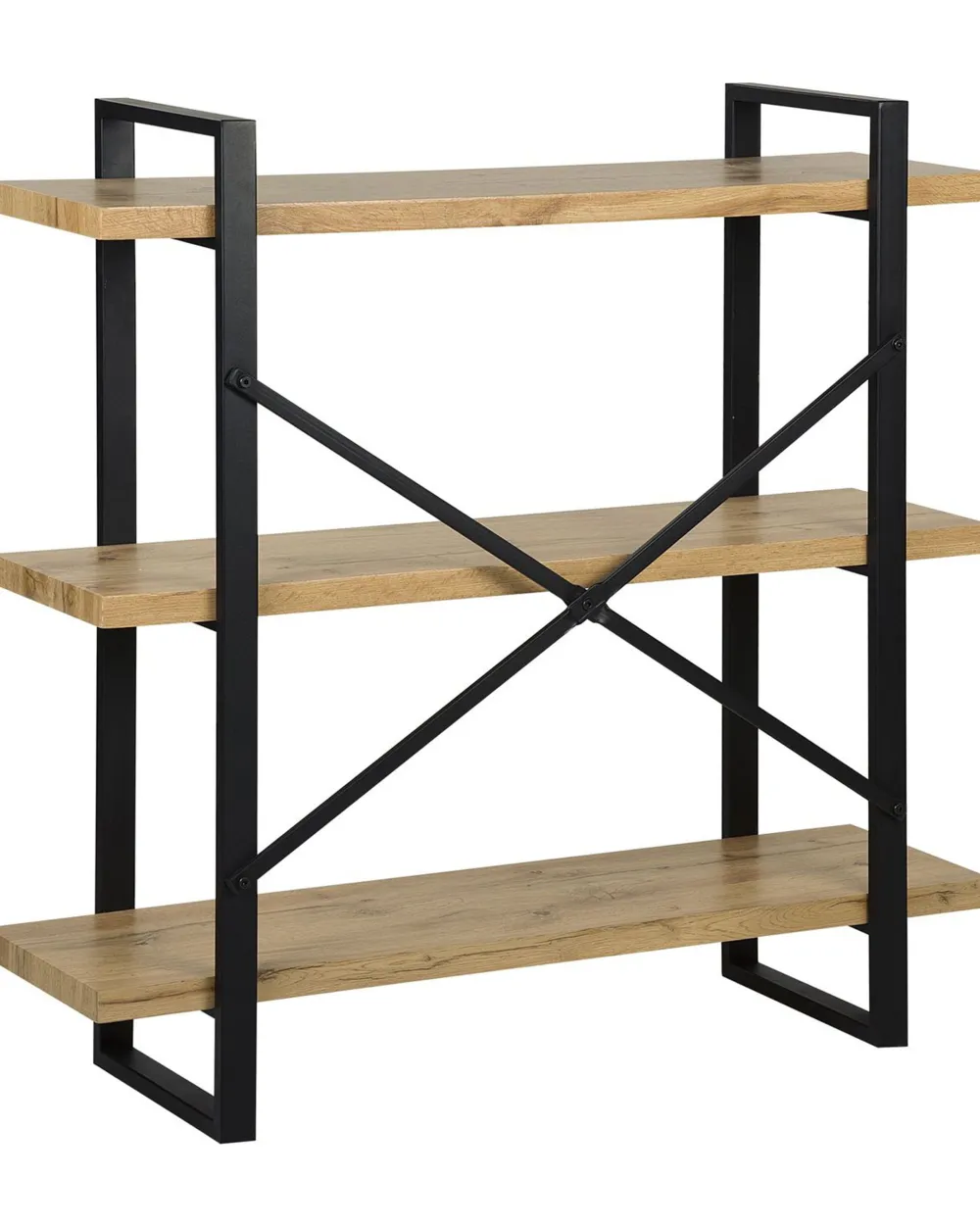 Säilytys<Beliani Kirjahylly 3 Hyllya Vaalea Puu Timber