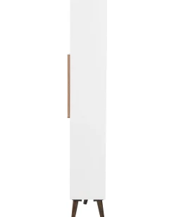 Säilytys<Beliani Kirjahylly 17 Hyllya Valkoinen/Tumma Puu Alloa