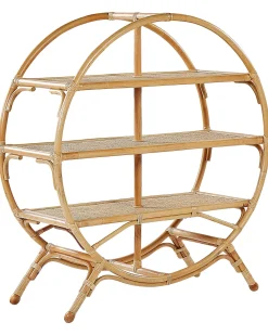 Ulkokalusteet<Beliani Kirjahylly Rottinki 3 Hyllya Luonnonvari Tuvalu Ii