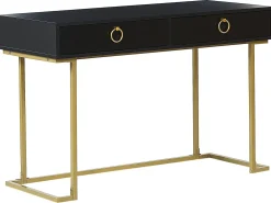 Hot Beliani Konsolipoyta 2 Laatikkoa Musta/Kulta Westport