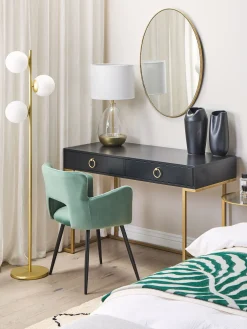 Hot Beliani Konsolipoyta 2 Laatikkoa Musta/Kulta Westport