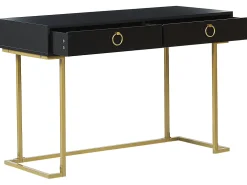Hot Beliani Konsolipoyta 2 Laatikkoa Musta/Kulta Westport