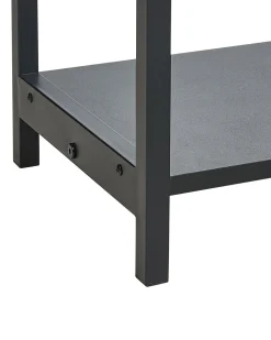 Sale Beliani Konsolipoyta 2 Laatikkoa Musta Opoco