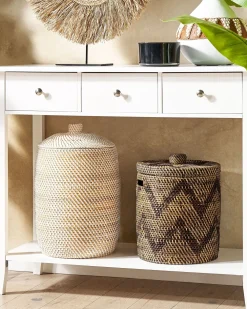 Pöydät<Beliani Konsolipoyta 3 Laatikkoa Valkoinen Galva