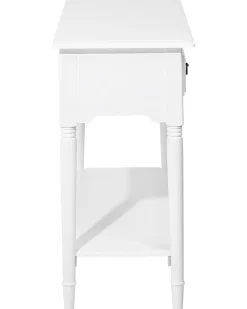 Discount Beliani Konsolipoyta 2 Laatikkoa Valkoinen Lowell
