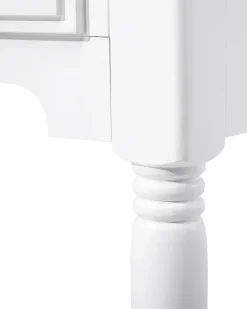 Discount Beliani Konsolipoyta 2 Laatikkoa Valkoinen Lowell