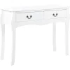 Pöydät<Beliani Konsolipoyta 2 Laatikkoa Valkoinen Klawock