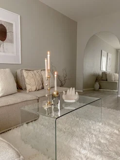 Pöydät<Beliani Konsolipoyta Lasi Kirkas Kendall