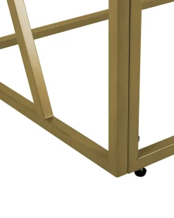 Store Beliani Konsolipoyta Lasitasolla Metalli Kulta Orland