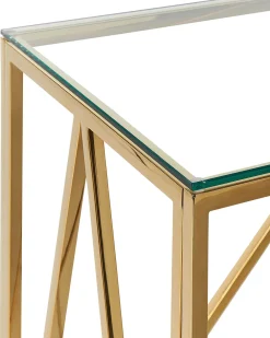 Cheap Beliani Konsolipoyta Lasitasolla Rosteri Kulta Weso