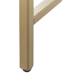 Pöydät<Beliani Konsolipoyta Lasitasolla Rauta Kulta Aline