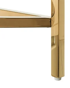 Pöydät<Beliani Konsolipoyta Marmorikuvio Valkoinen/Kulta Orita