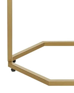 Hot Beliani Konsolipoyta Marmorikuvio Valkoinen/Kulta Hazen