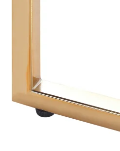 Discount Beliani Konsolipoyta Marmorikuvio Valkoinen/Kulta Royse