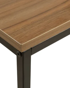 Cheap Beliani Konsolipoyta Tumma Puu/Musta Tulia