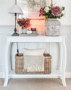 Pöydät<Beliani Konsolipoyta Valkoinen Hartford