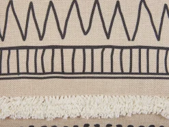 Tekstiilit<Beliani Koristetyyny 2 Kpl 45 X 45 Cm Mustabeige Heuchera