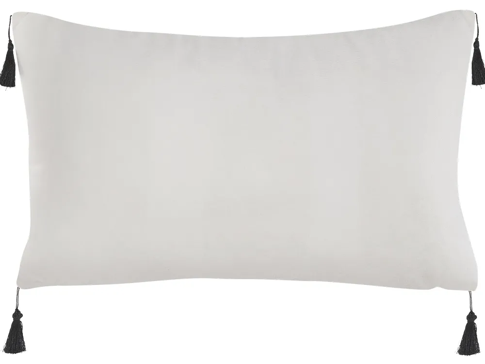 Tekstiilit<Beliani Koristetyyny 2 Kpl 30 X 50 Cm Mustavalkoinen Schefflera