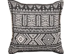 Tekstiilit<Beliani Koristetyyny 2 Kpl 45X45 Cm Mustabeige Sirvan