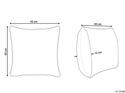 Sale Beliani Koristetyyny 45 X 45 Cm Mustavalkoinen Yoncali