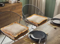 Tekstiilit<Beliani Koristetyyny 40 X 40 Cm Samettinen Beige Pothos