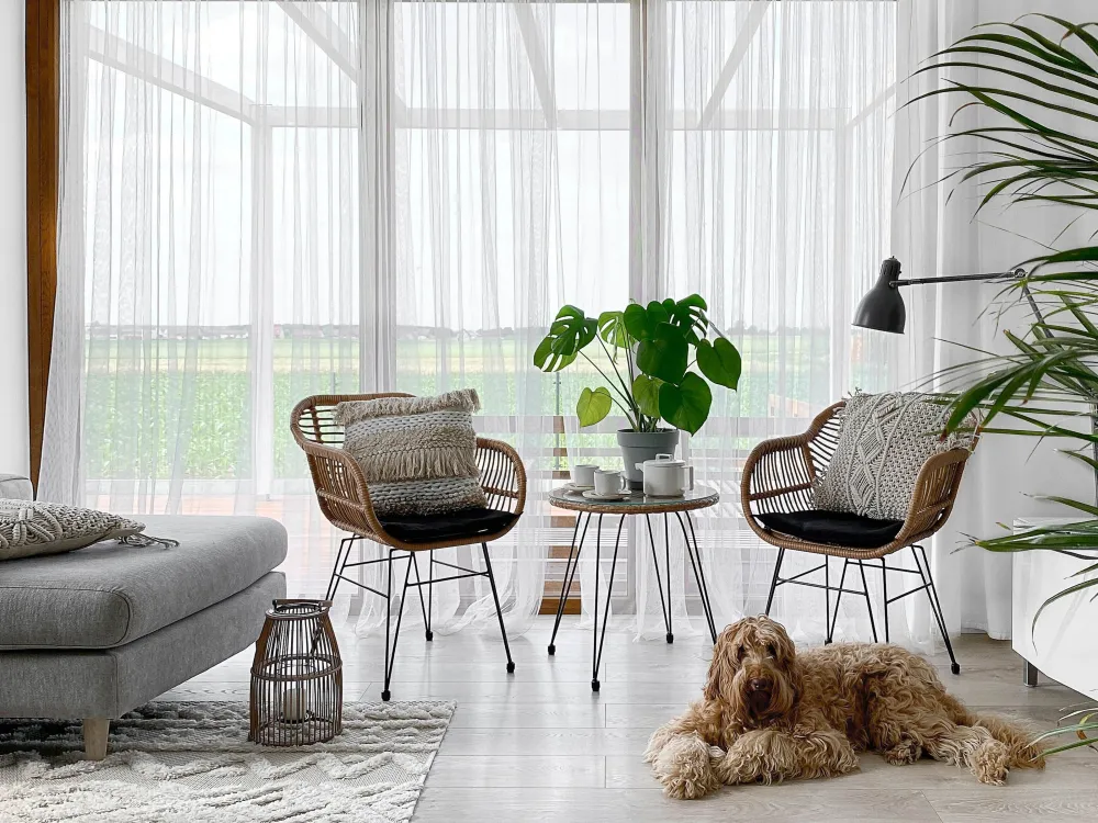 Tekstiilit<Beliani Koristetyyny Beige Kirjailtu 45 X 45 Cm 2 Kpl Villur