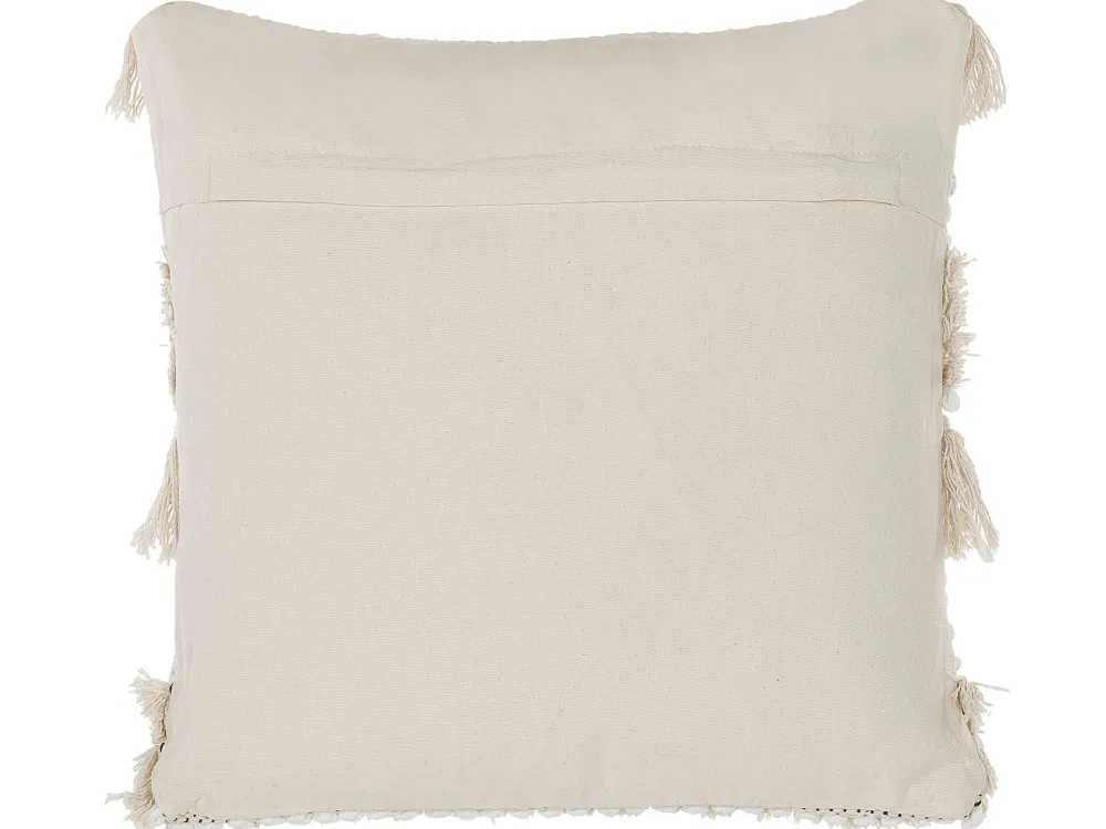 Tekstiilit<Beliani Koristetyyny Beige Kirjailtu 45 X 45 Cm 2 Kpl Villur