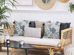 Cheap Beliani Koristetyyny Beige/Harmaa 45 X 45 Cm 2 Kpl Blechnum