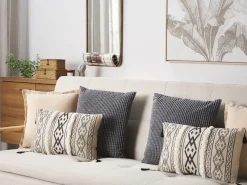 Store Beliani Koristetyyny Beige/Musta 30 X 50 Cm 2 Kpl Pulmonaria