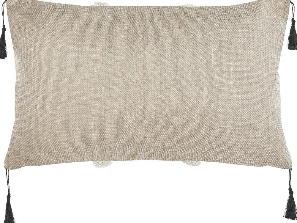 Store Beliani Koristetyyny Beige/Musta 30 X 50 Cm 2 Kpl Pulmonaria