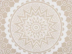 Sale Beliani Koristetyyny Beige/Valkoinen 45 X 45 Cm Agrimony