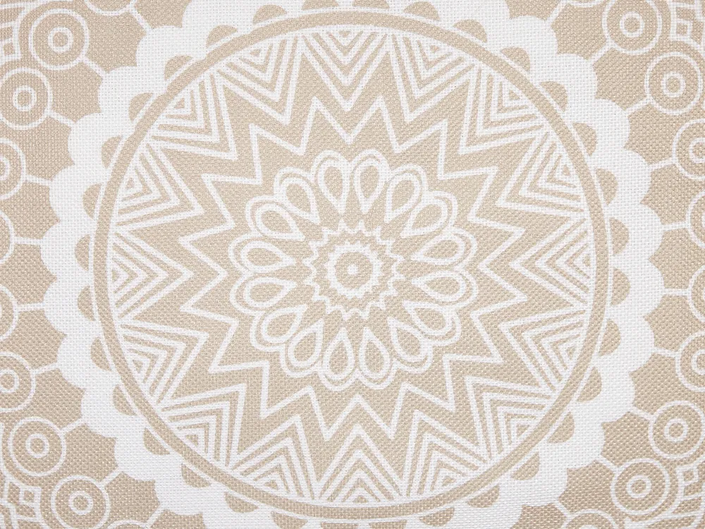 Sale Beliani Koristetyyny Beige/Valkoinen 45 X 45 Cm Agrimony