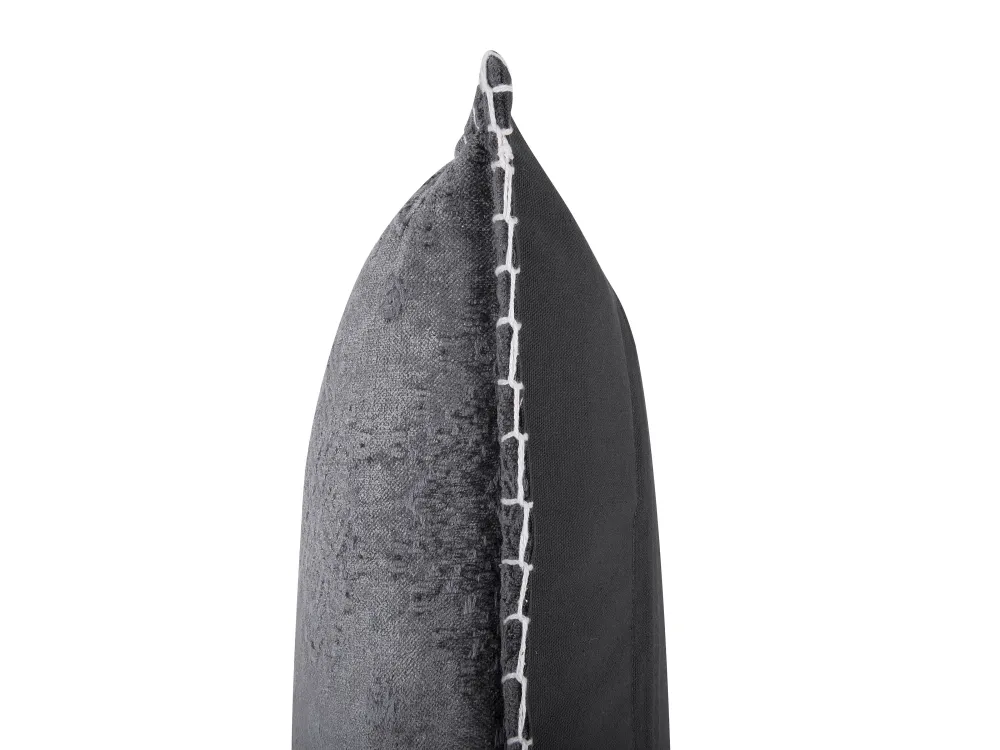 Hot Beliani Koristetyyny Harmaa Kohokuvioitu 45 X 45 Cm Melur