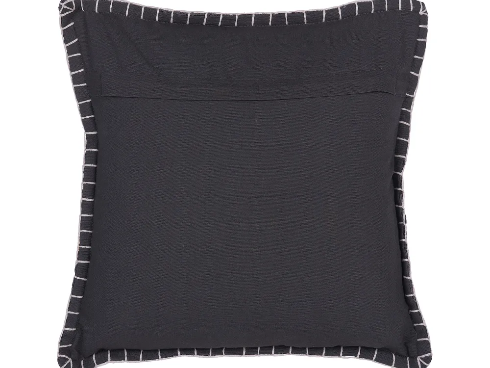 Hot Beliani Koristetyyny Harmaa Kohokuvioitu 45 X 45 Cm Melur