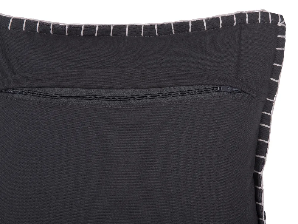 Hot Beliani Koristetyyny Harmaa Kohokuvioitu 45 X 45 Cm Melur