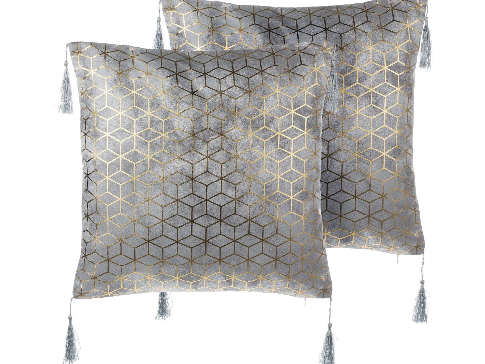 Tekstiilit<Beliani Koristetyyny Hopea 45 X 45 Cm 2 Kpl Camellia