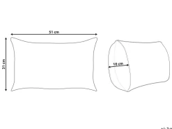 Sale Beliani Koristetyyny Juutti Monivarinen 30 X 50 Cm Beel