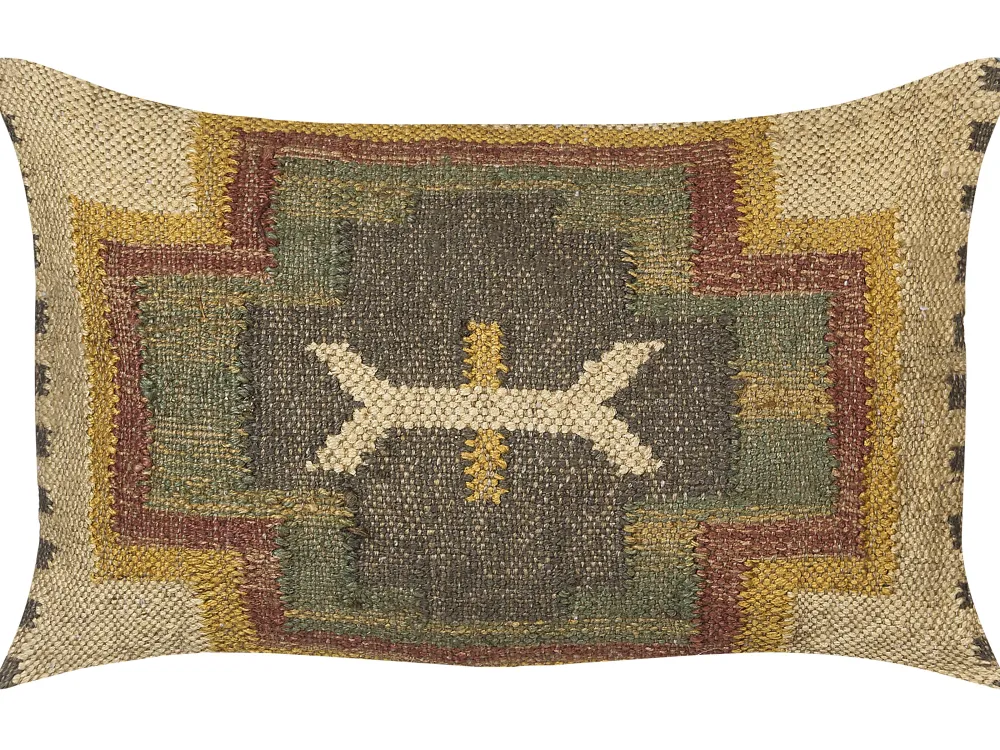 Cheap Beliani Koristetyyny Juutti Monivarinen 30 X 50 Cm 2 Kpl Pulicat