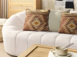 Tekstiilit<Beliani Koristetyyny Juutti Monivarinen 45 X 45 Cm 2 Kpl Beel