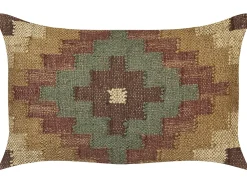 Fashion Beliani Koristetyyny Juutti Monivarinen 30 X 50 Cm Maguri